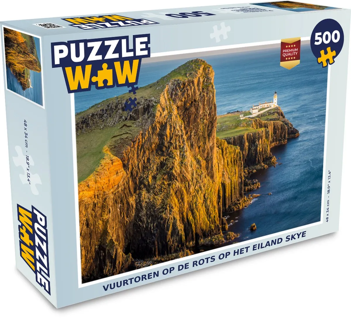 PuzzleWow Vuurtoren op Skye Legpuzzel 500 Stuks