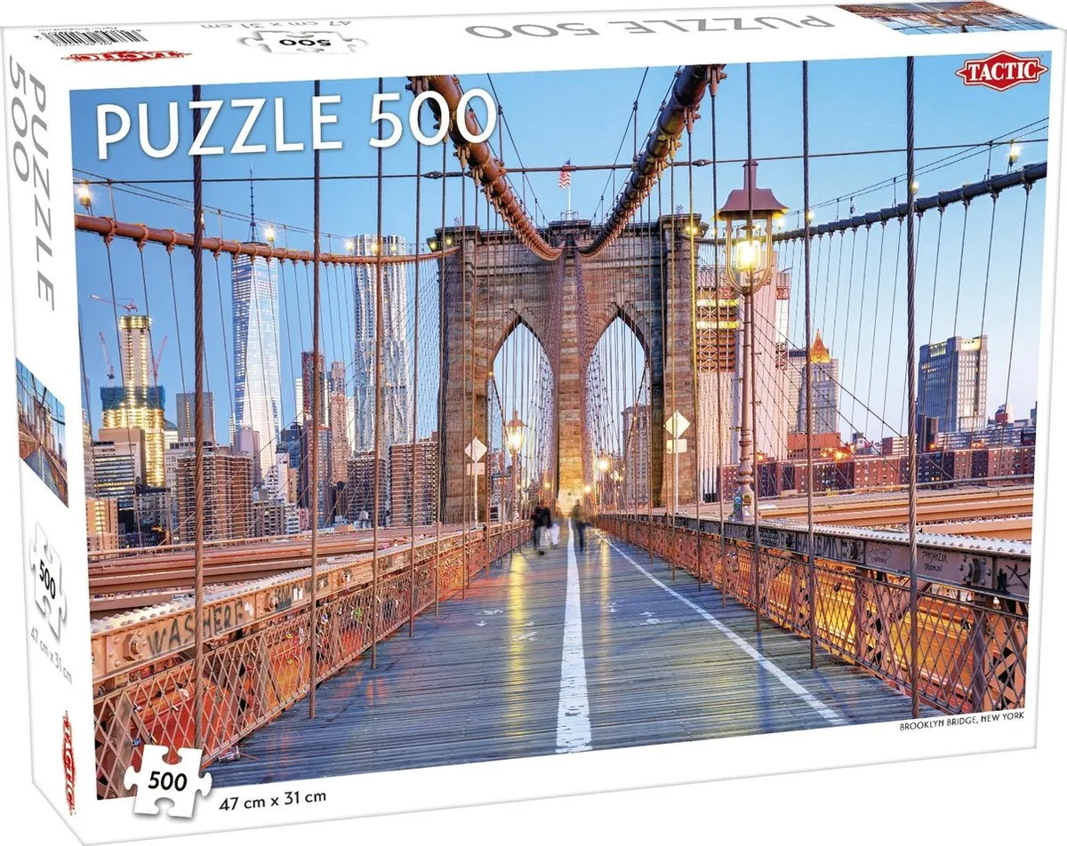 Tactic Brooklyn Bridge Puzzel 500 Stukjes - Bont