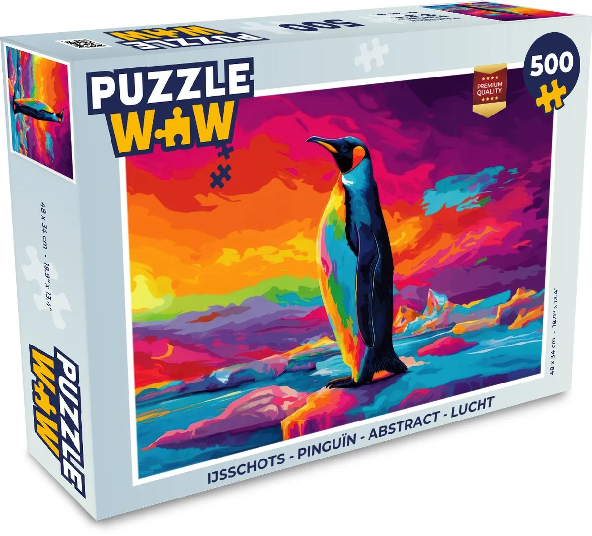 PuzzleWow IJsschots Pinguïn Legpuzzel 500 Stuks - MPN 8721406849117