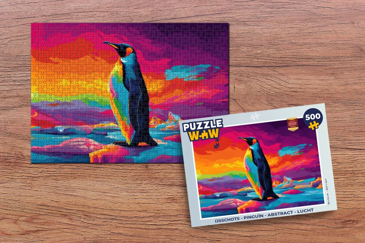 PuzzleWow IJsschots Pinguïn Legpuzzel 500 Stuks - MPN 8721406849117