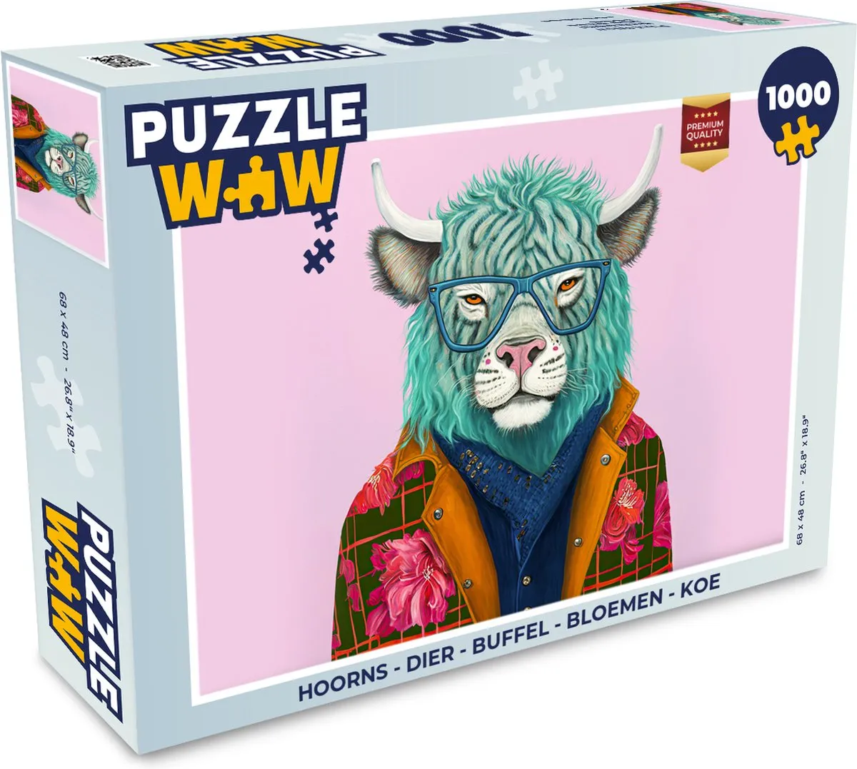 PuzzleWow Dier & Bloemen Legpuzzel 1000 Stuks