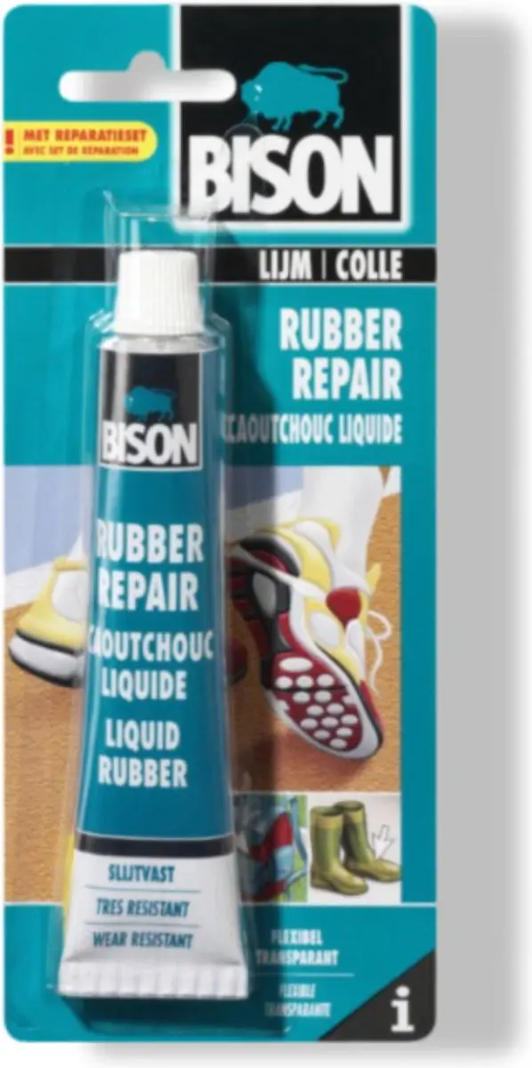 Bison Rubber Repair Tube 50ml - Reparatiepasta