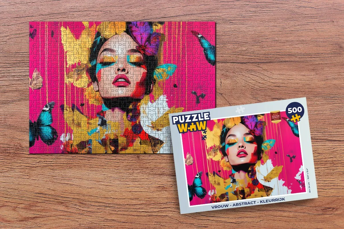 PuzzleWow Vrouw Abstract Legpuzzel 500 Stuks - MPN 8721374597409
