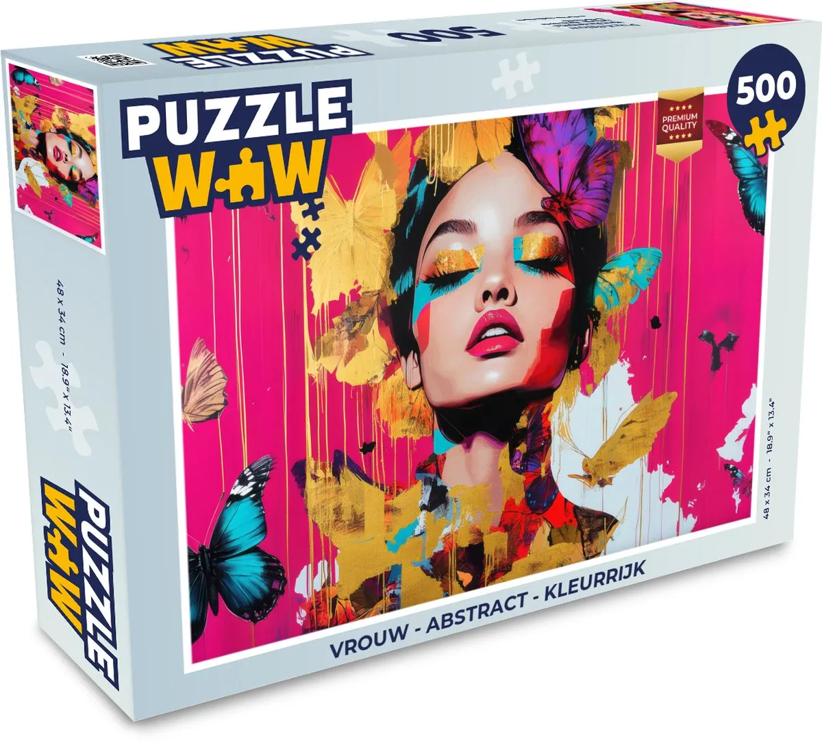 PuzzleWow Vrouw Abstract Legpuzzel 500 Stuks