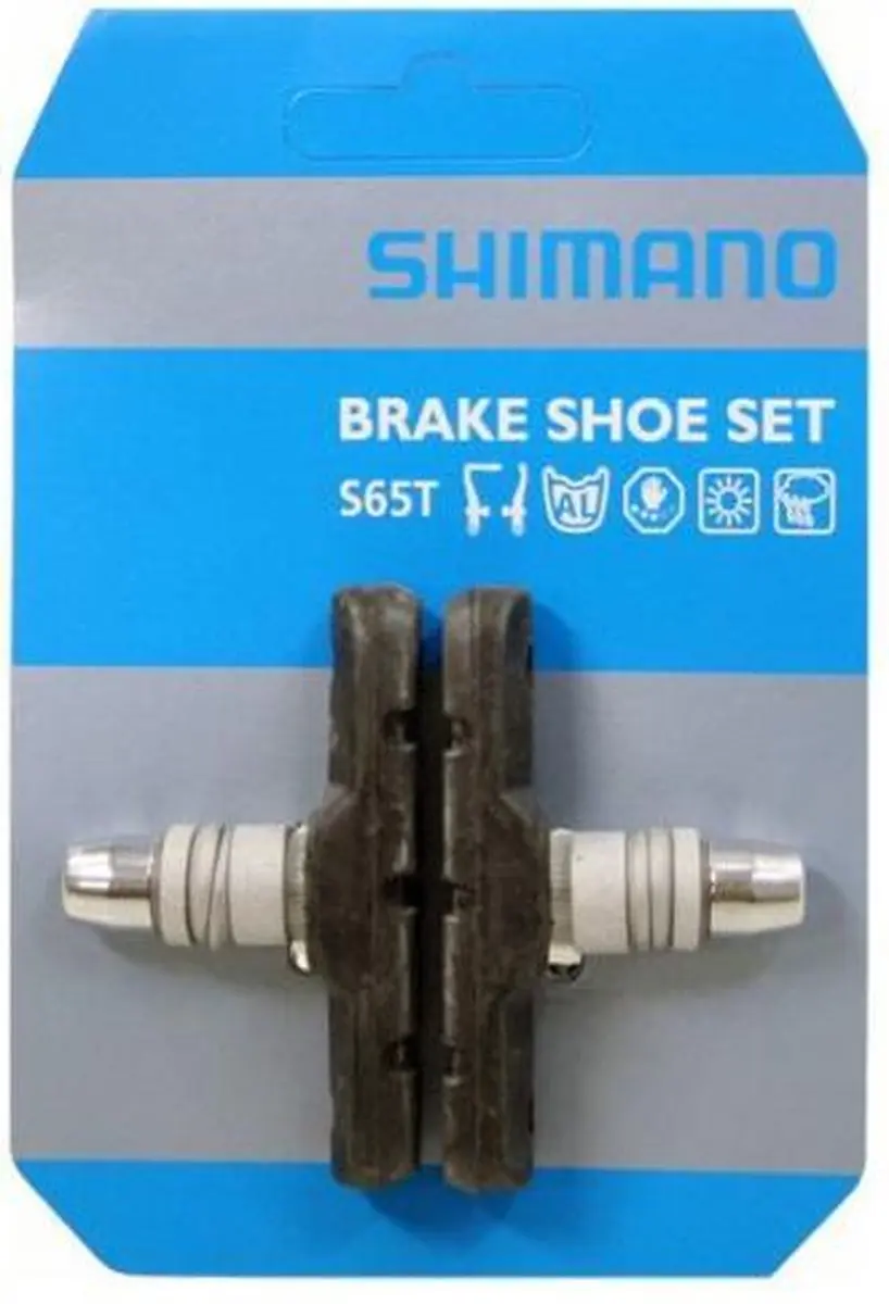 Shimano BRM420/330 S65 V-brake Remblokset - 2 Stuks - Zwart - afbeelding 5 van 6
