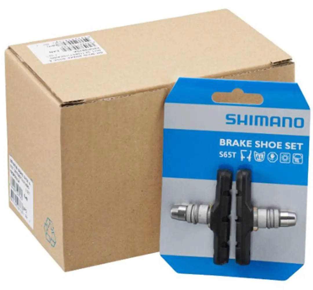 Shimano BRM420/330 S65 V-brake Remblokset - 2 Stuks - Zwart - afbeelding 2 van 6