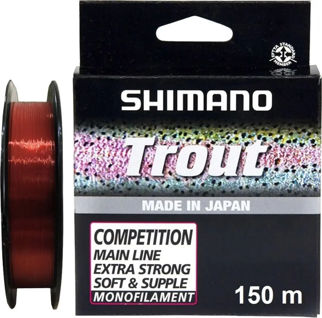 Shimano Trout Competition Mono 150m - 0.23mm - Rood