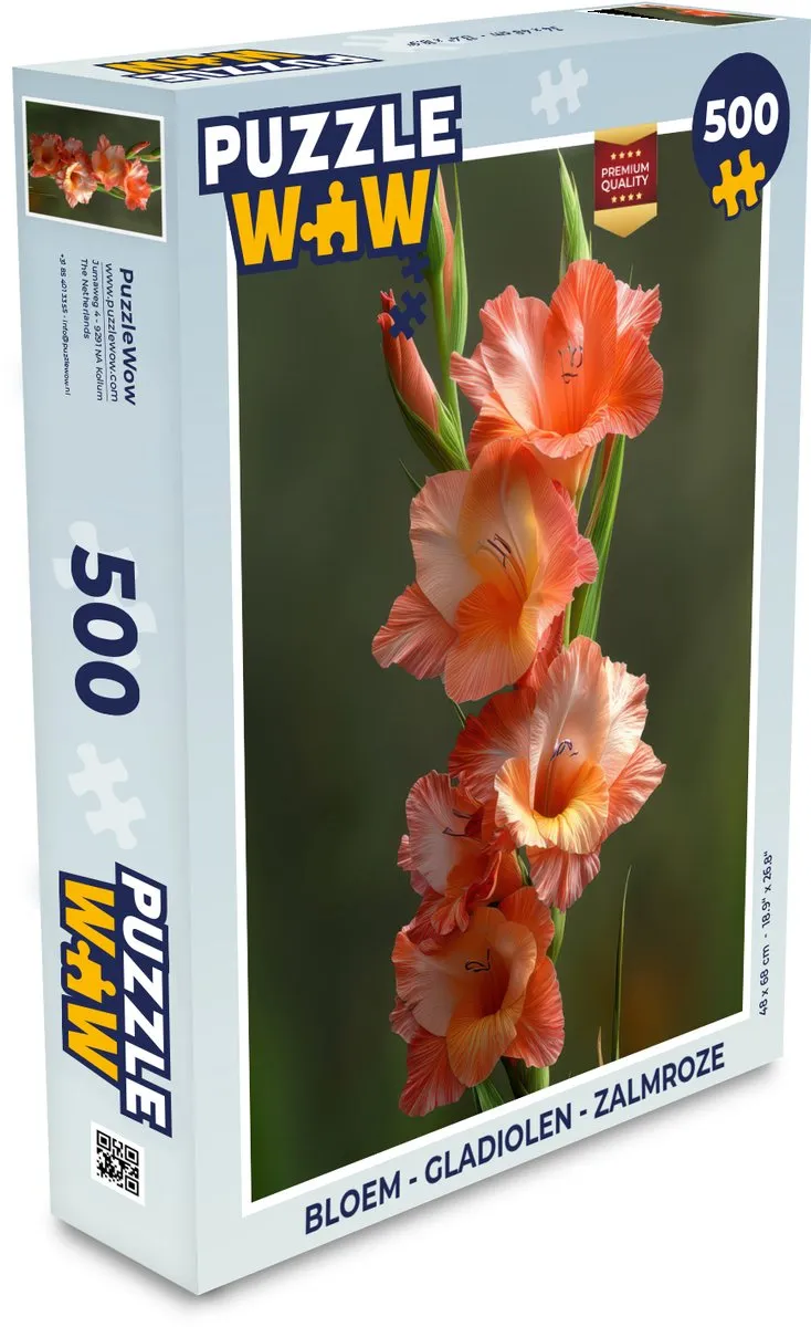 PuzzleWow Gladiolen Legpuzzel 500 Stuks