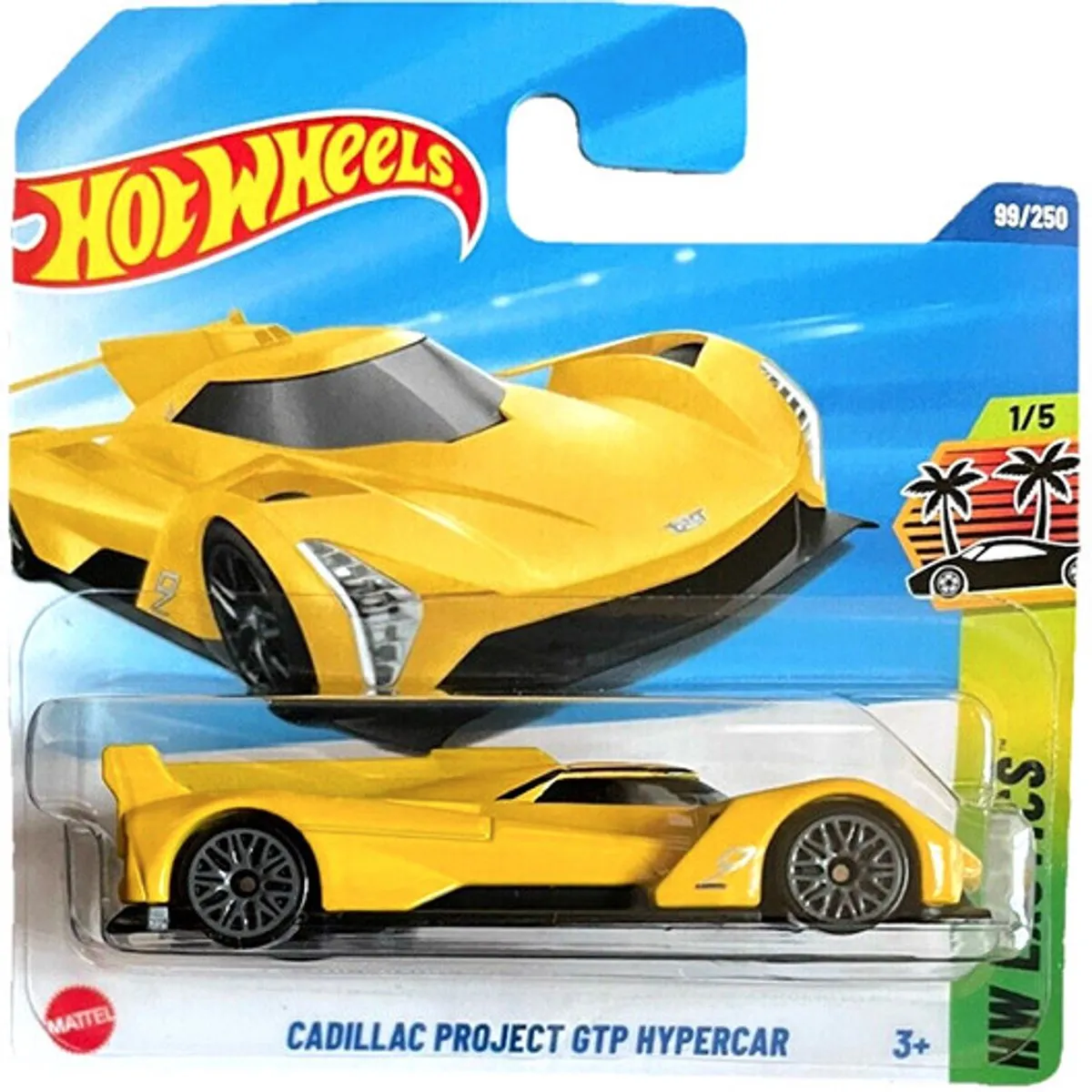 Hot Wheels Cadillac Project GTP Hypercar Geel 21A