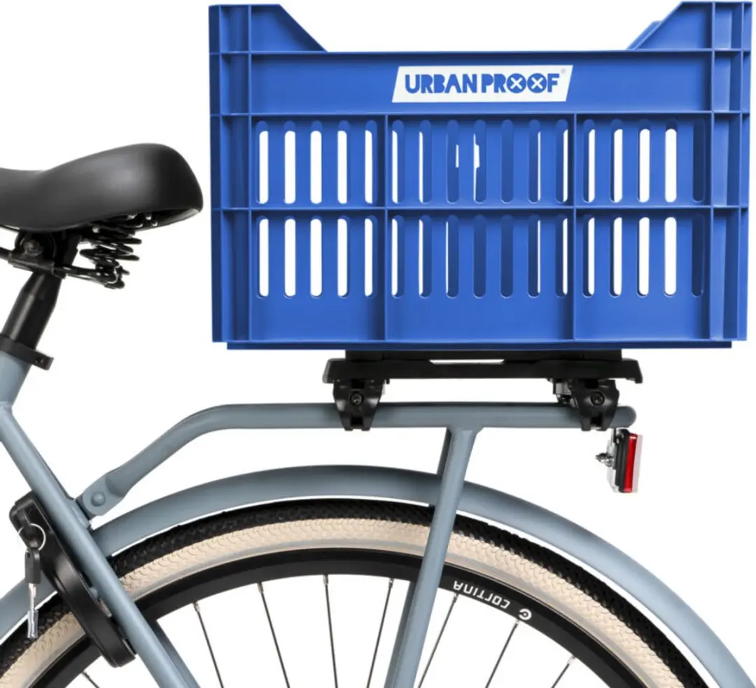 URBAN PROOF Click Fietskrat 30L - Gerecycled Kunststof - Royal Blue - afbeelding 5 van 6
