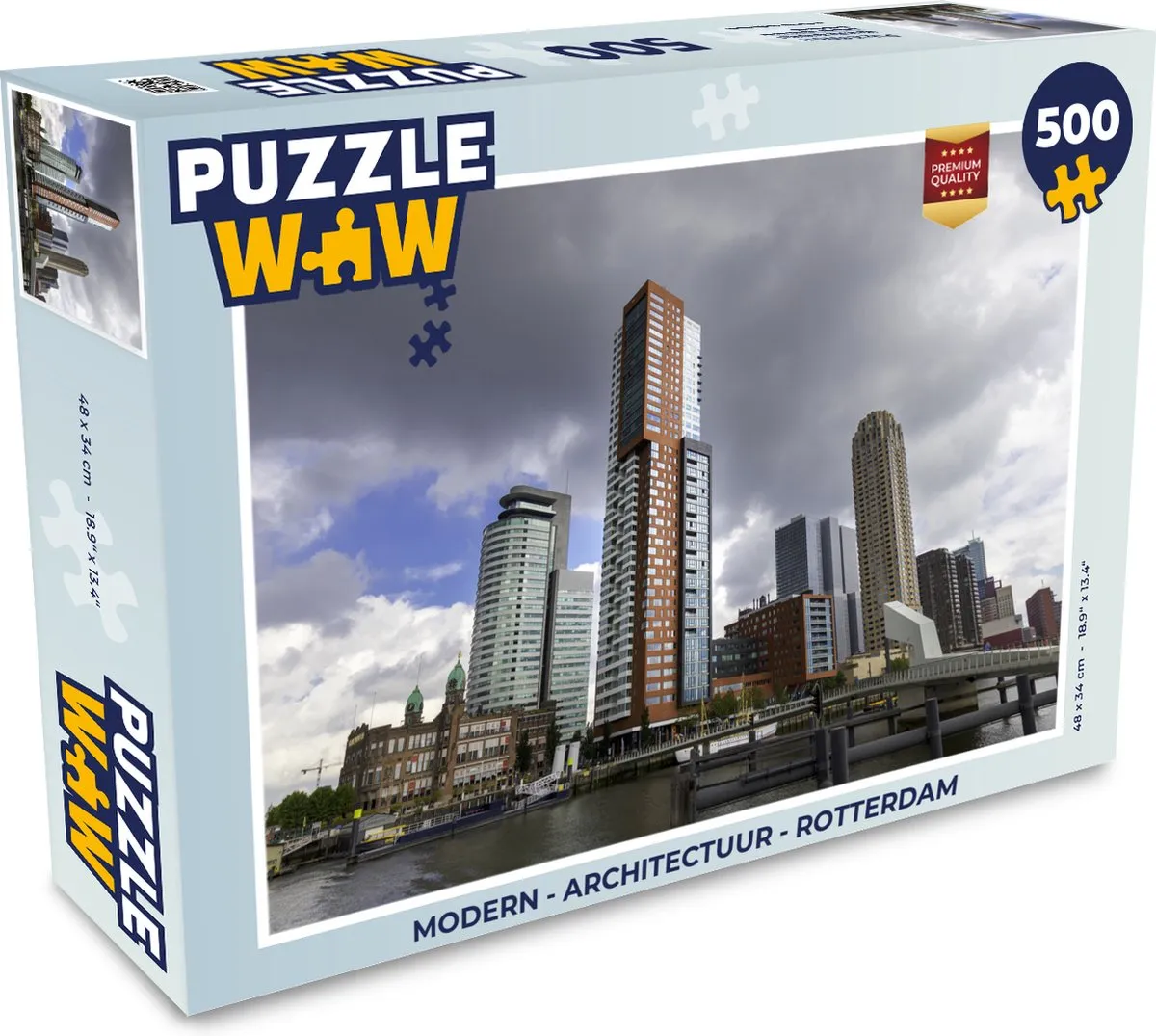 PuzzleWow Modern Architectuur Rotterdam Legpuzzel 500 Stuks