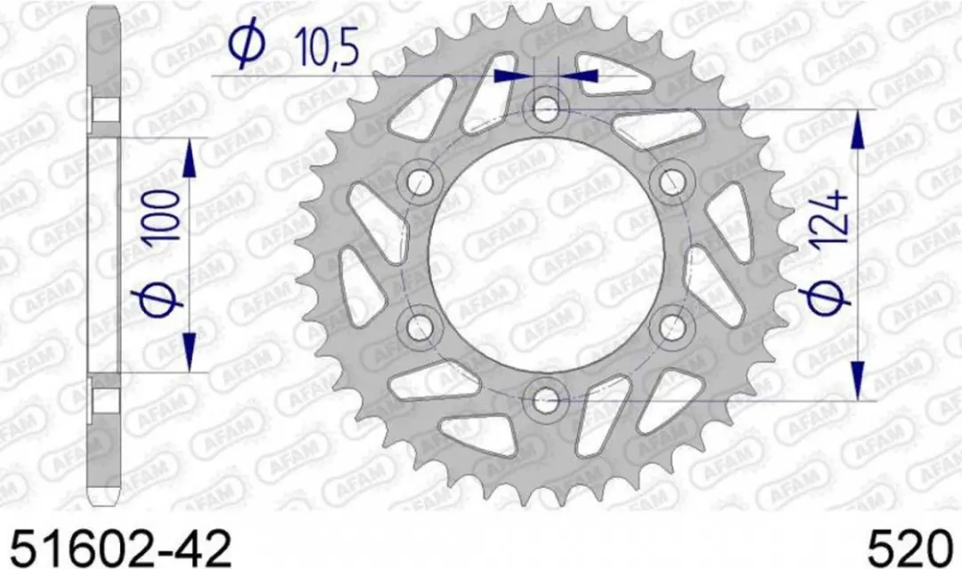 Couronne de transmission Afam pour Moto Ducati 800 Monster 2003 à 2004 Neuf