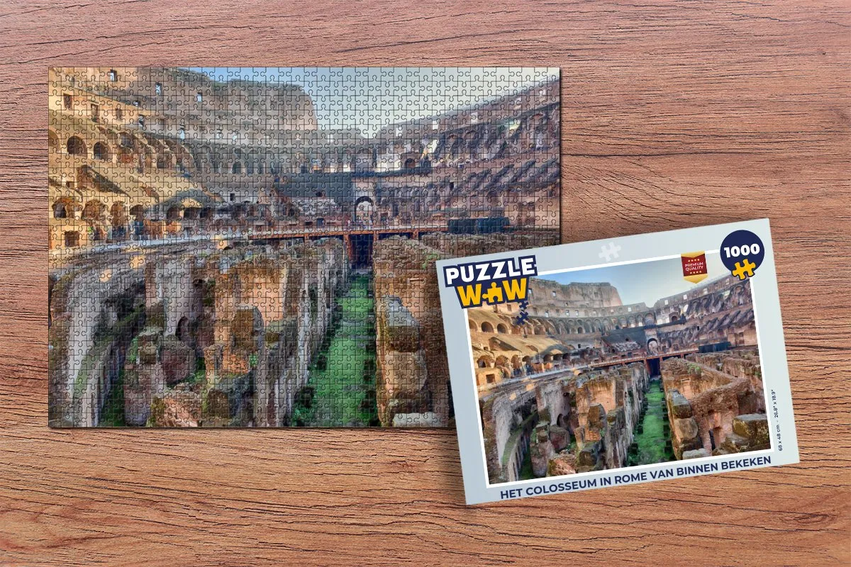 PuzzleWow Het Colosseum Legpuzzel 1000 Stuks - Multicolor