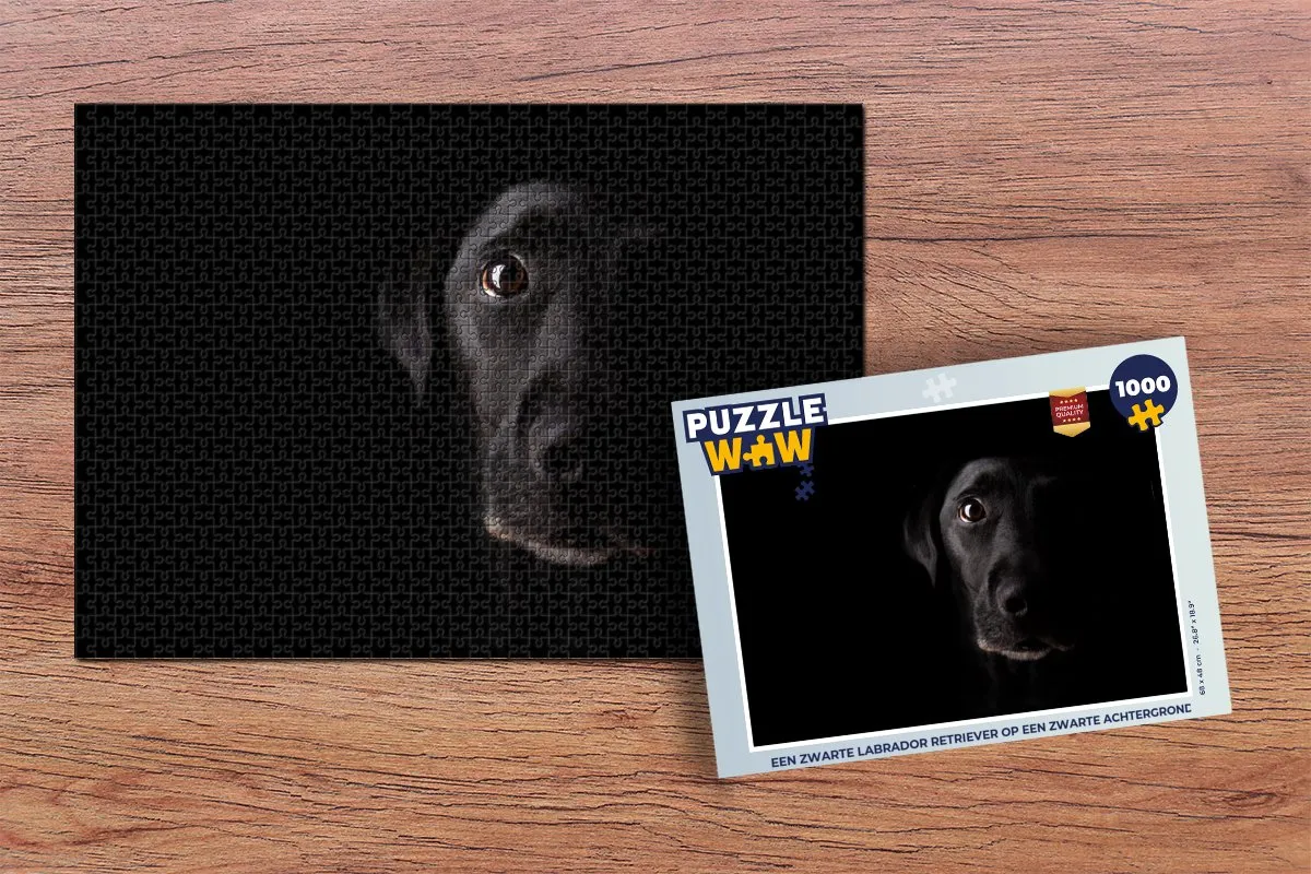 PuzzleWow Labrador Retriever Legpuzzel 1000 Stuks - Multicolor
