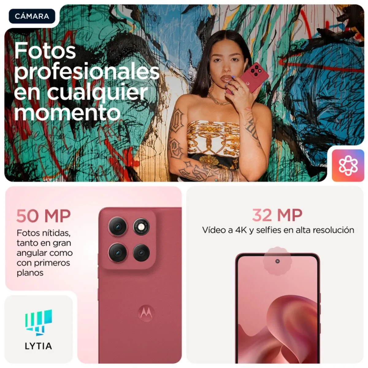 Motorola moto g86 Power 5G PB8X0004SE - Roze