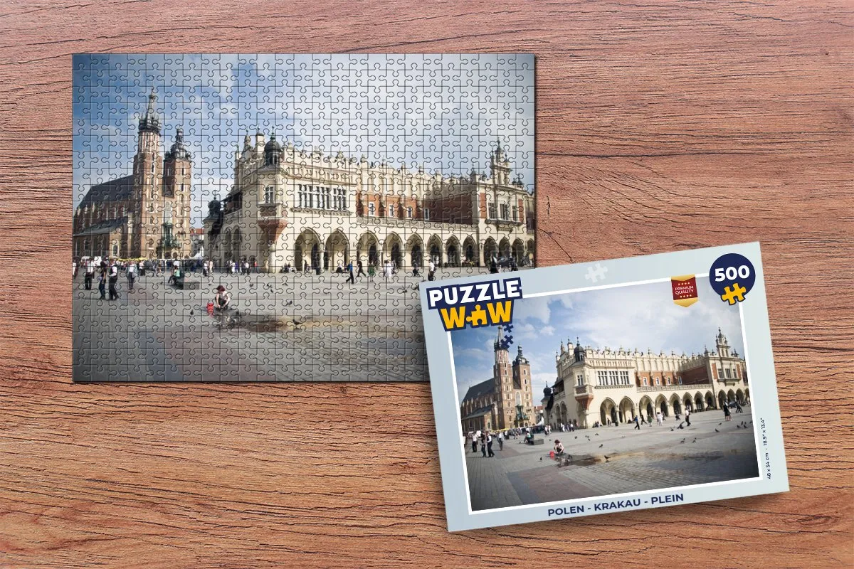 PuzzleWow Krakau Legpuzzel 500 Stuks - Multicolor