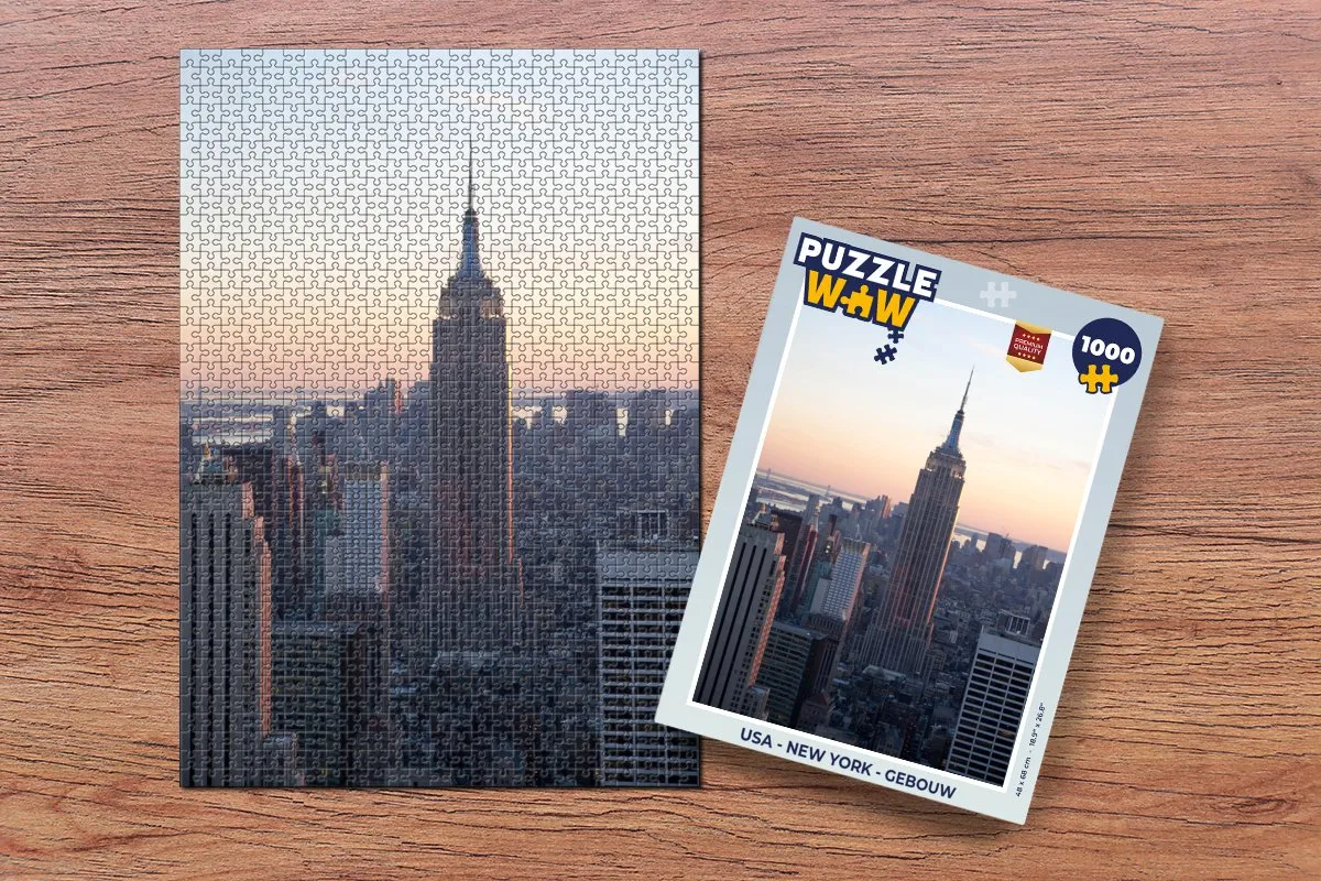 PuzzleWow New York Gebouw Legpuzzel 1000 Stuks - Multicolor