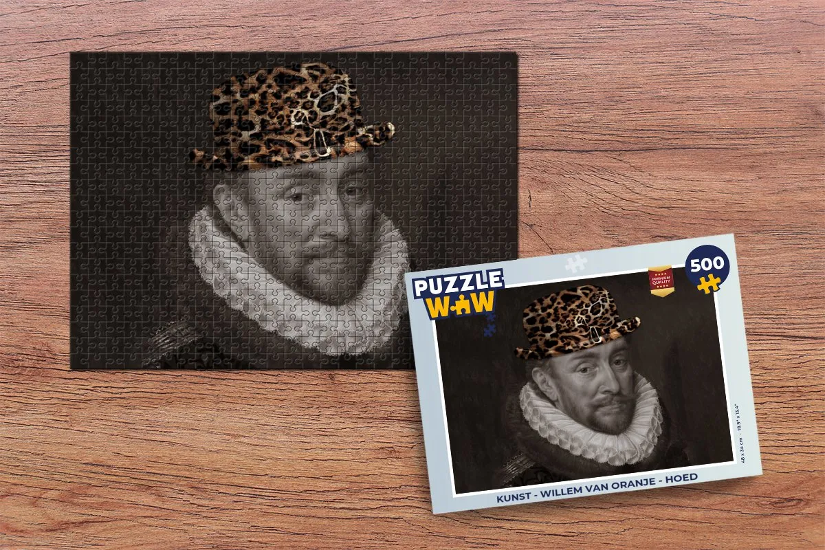 PuzzleWow Willem van Oranje Legpuzzel 500 Stuks - Multicolor