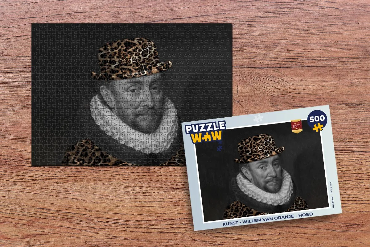 PuzzleWow Willem van Oranje Legpuzzel 500 Stuks - Multicolor