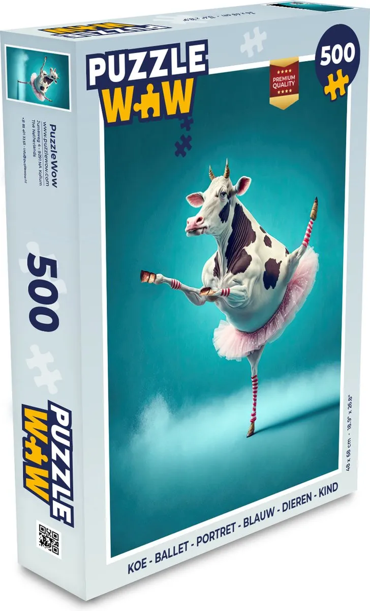 PuzzleWow Koe Ballet Portret Legpuzzel 500 Stuks