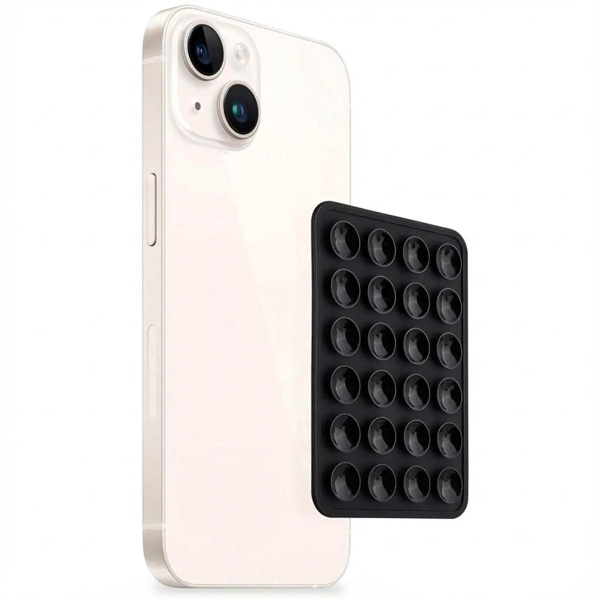 Selencia SH00074435 Zuignap Telefoonsticker - Lichtroze - afbeelding 6 van 6