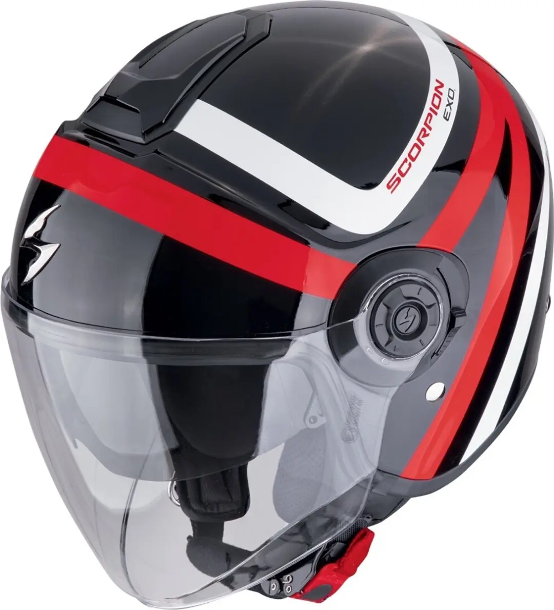 Scorpion EXO-City II Riva Zwart Rood Jethelm
