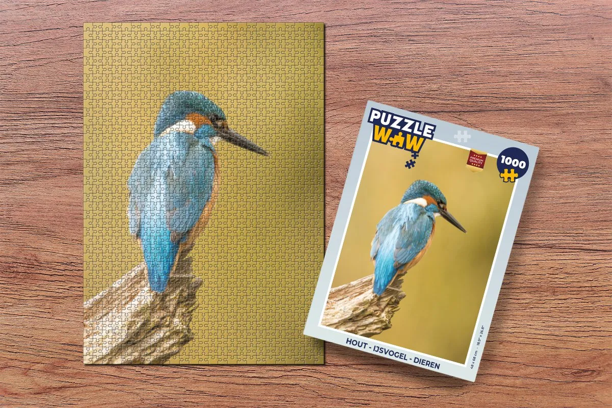 PuzzleWow IJsvogel Legpuzzel 1000 Stuks - Multicolor