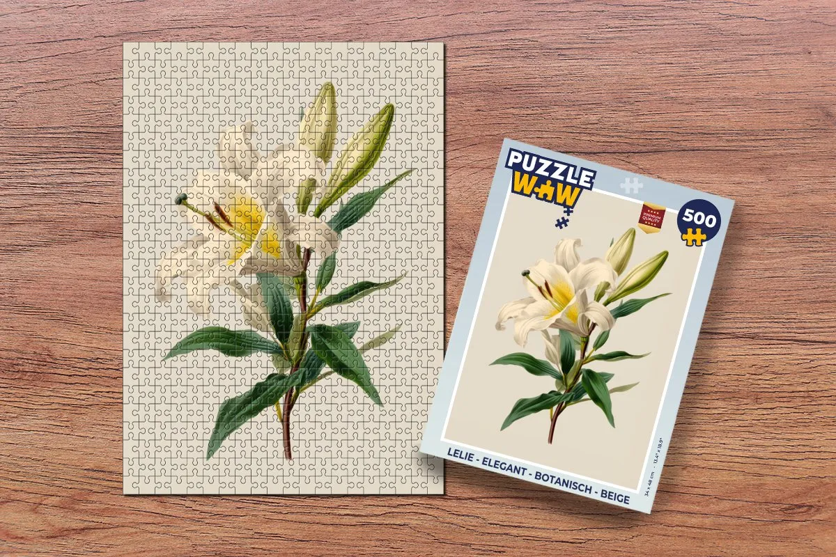 PuzzleWow Botanische Legpuzzel Lelie - 500 Stuks