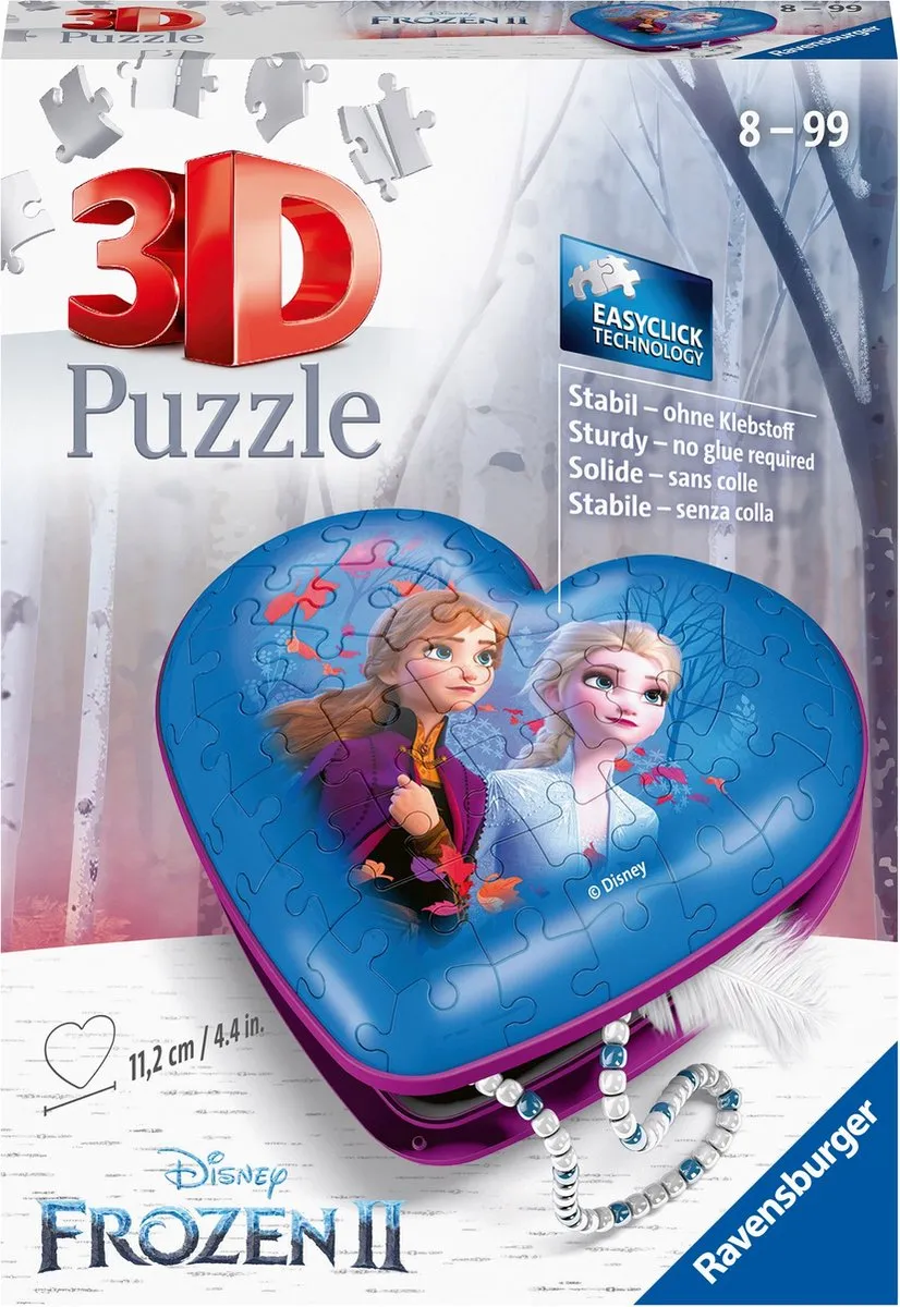 Ravensburger Disney Frozen 2 Hartendoosje 3D Puzzel 54 Stuks