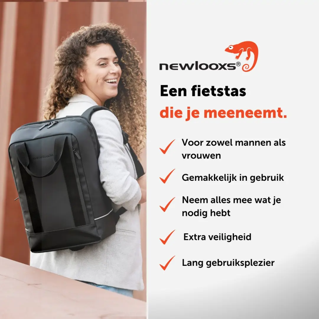 New Looxs Odense Nevada Rugzak 20L - Zwart - afbeelding 2 van 6