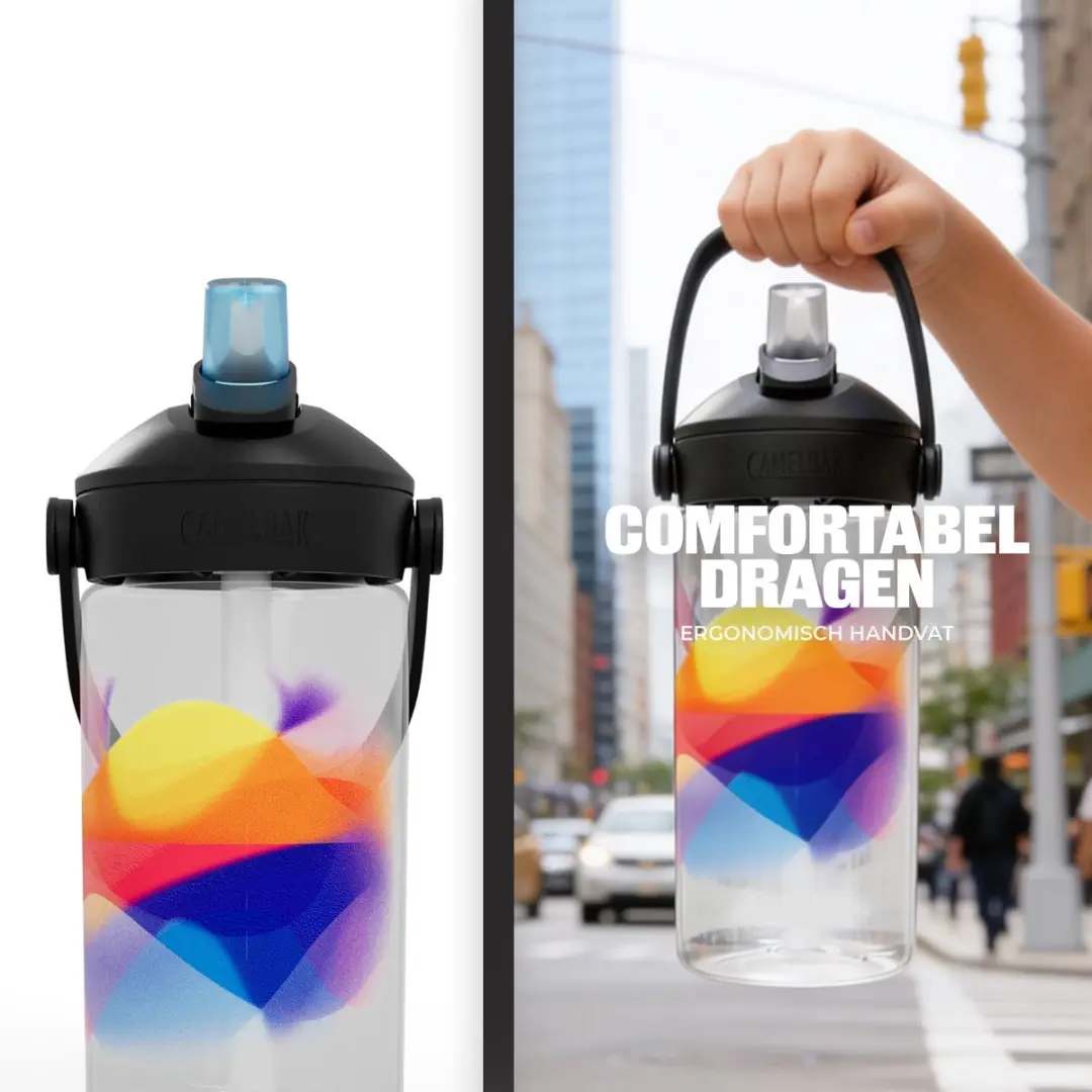 CamelBak Thrive Flip Straw Kids Drinkfles 400ml - CB2860901041 - Transparant