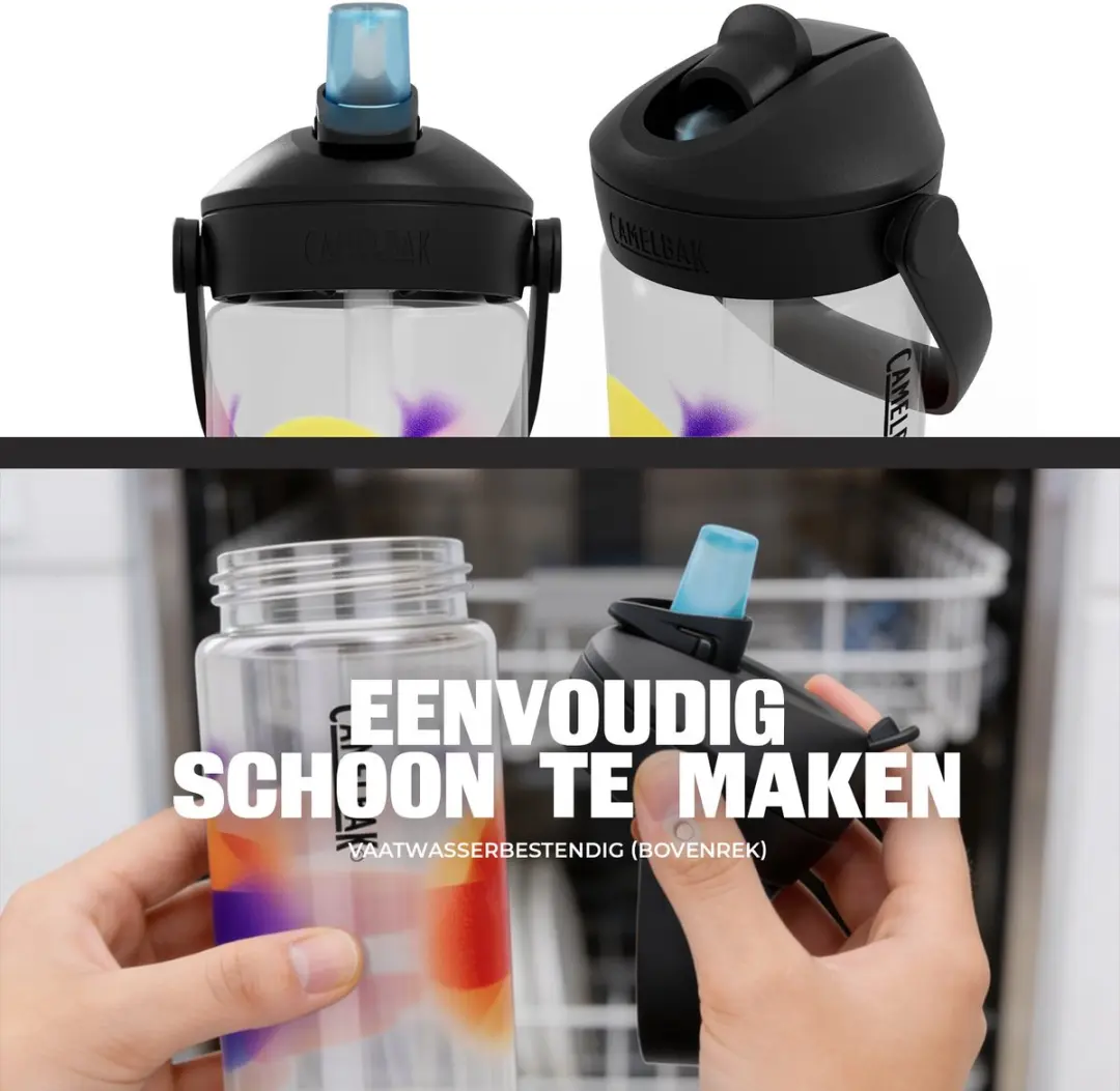 CamelBak Thrive Flip Straw Kids Drinkfles 400ml - CB2860901041 - Transparant