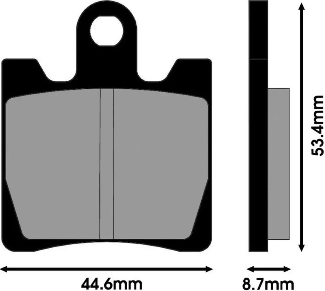Polini Plaquette de frein Suzuki Burgman 250 An - Noir - afbeelding 4 van 6