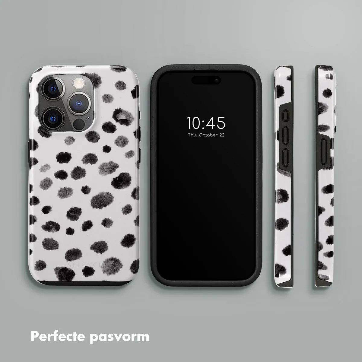 Selencia Hoesje iPhone 15 Pro Trendy Leopard
