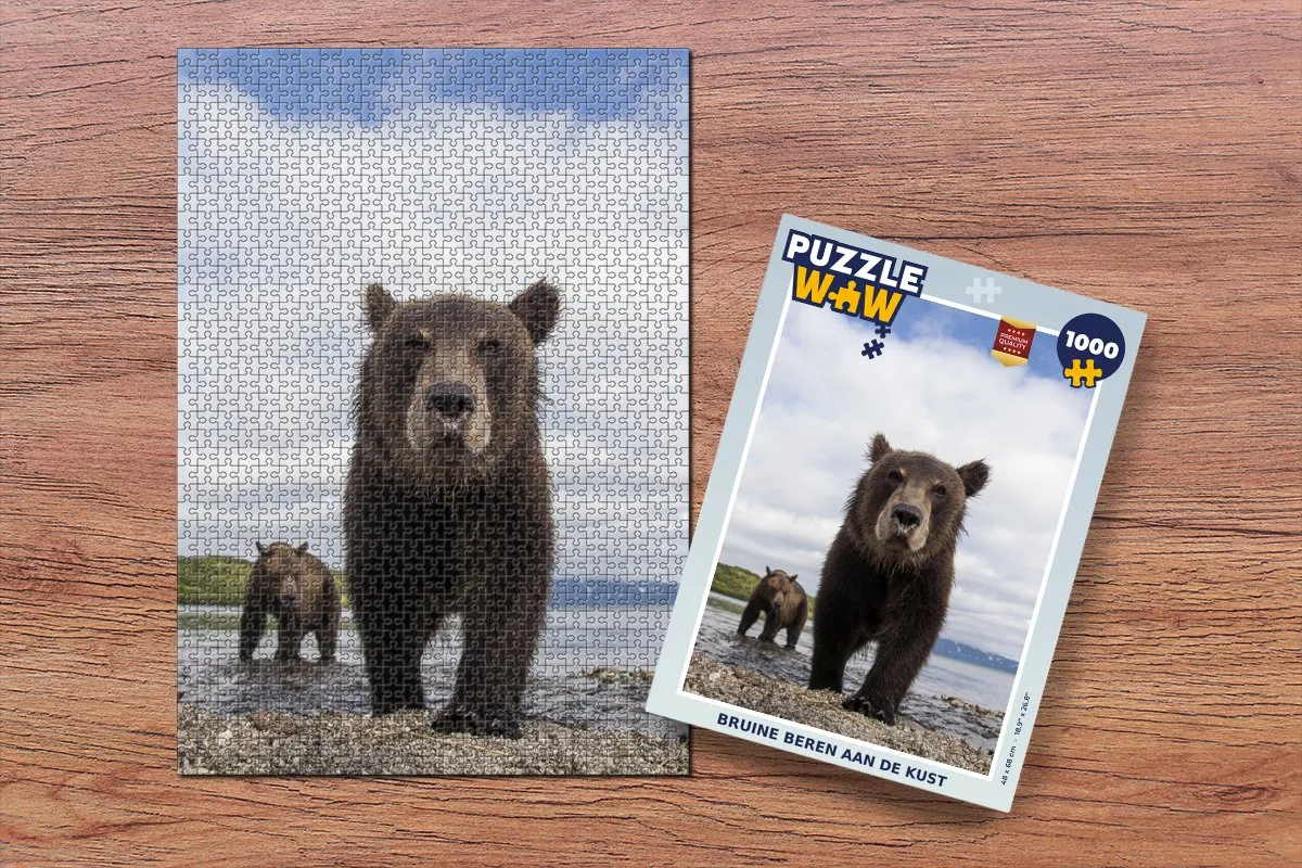 PuzzleWow Beer Kust Water Legpuzzel 1000 Stuks - Multicolor