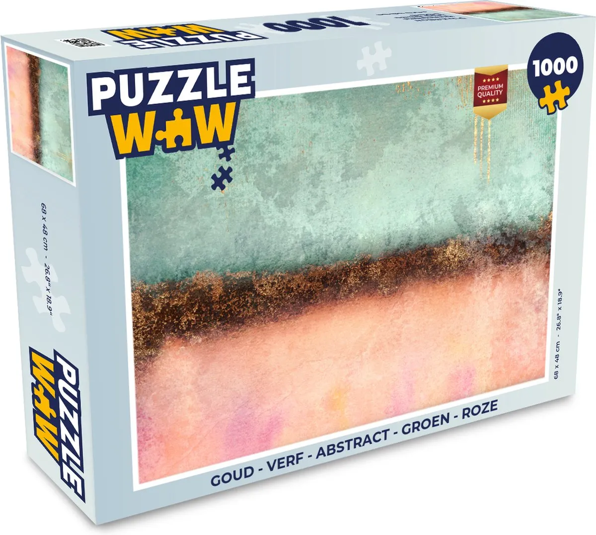 PuzzleWow Abstract Legpuzzel 1000 Stuks - Multicolor