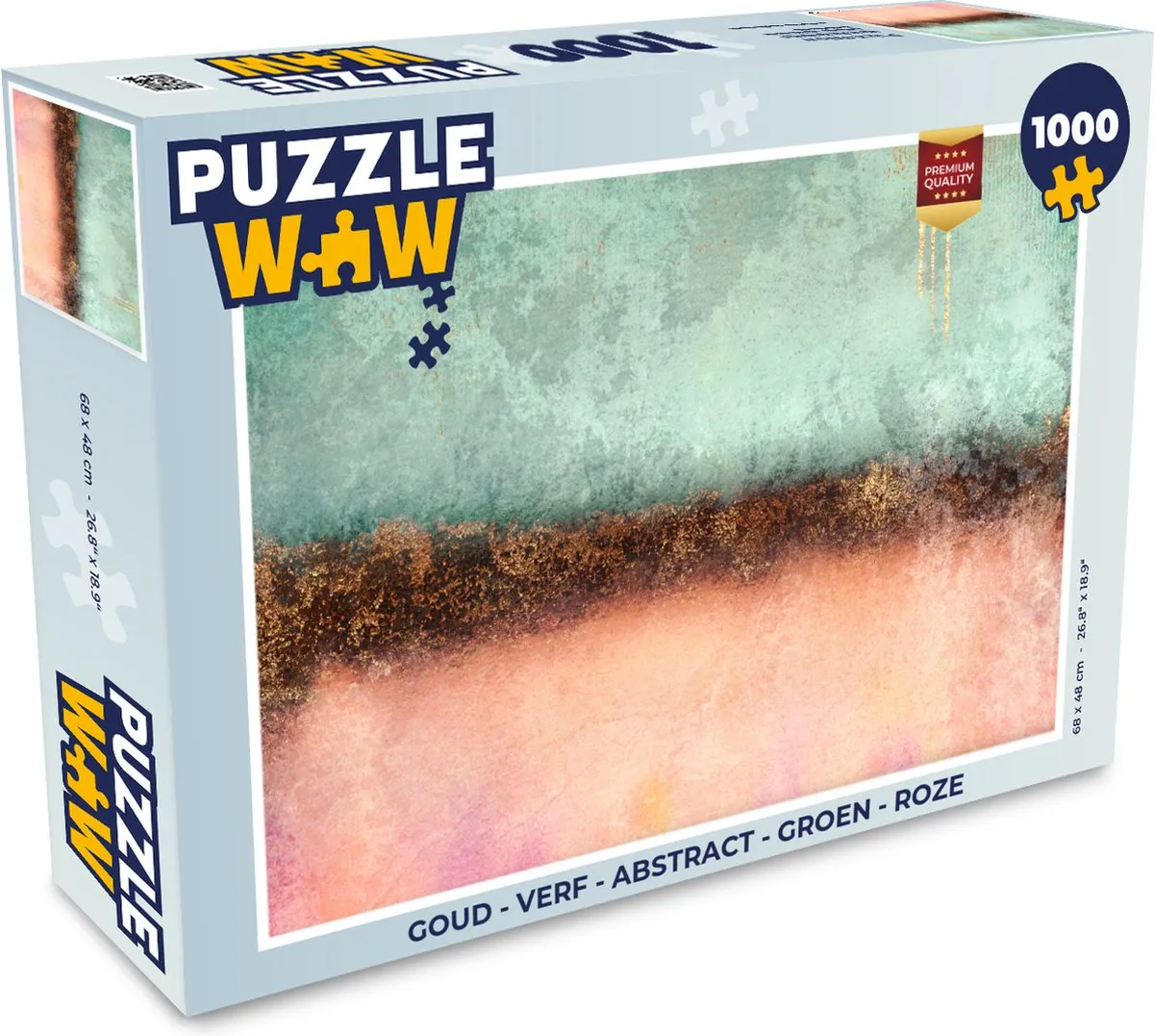 PuzzleWow Abstract Legpuzzel 1000 Stuks - Multicolor