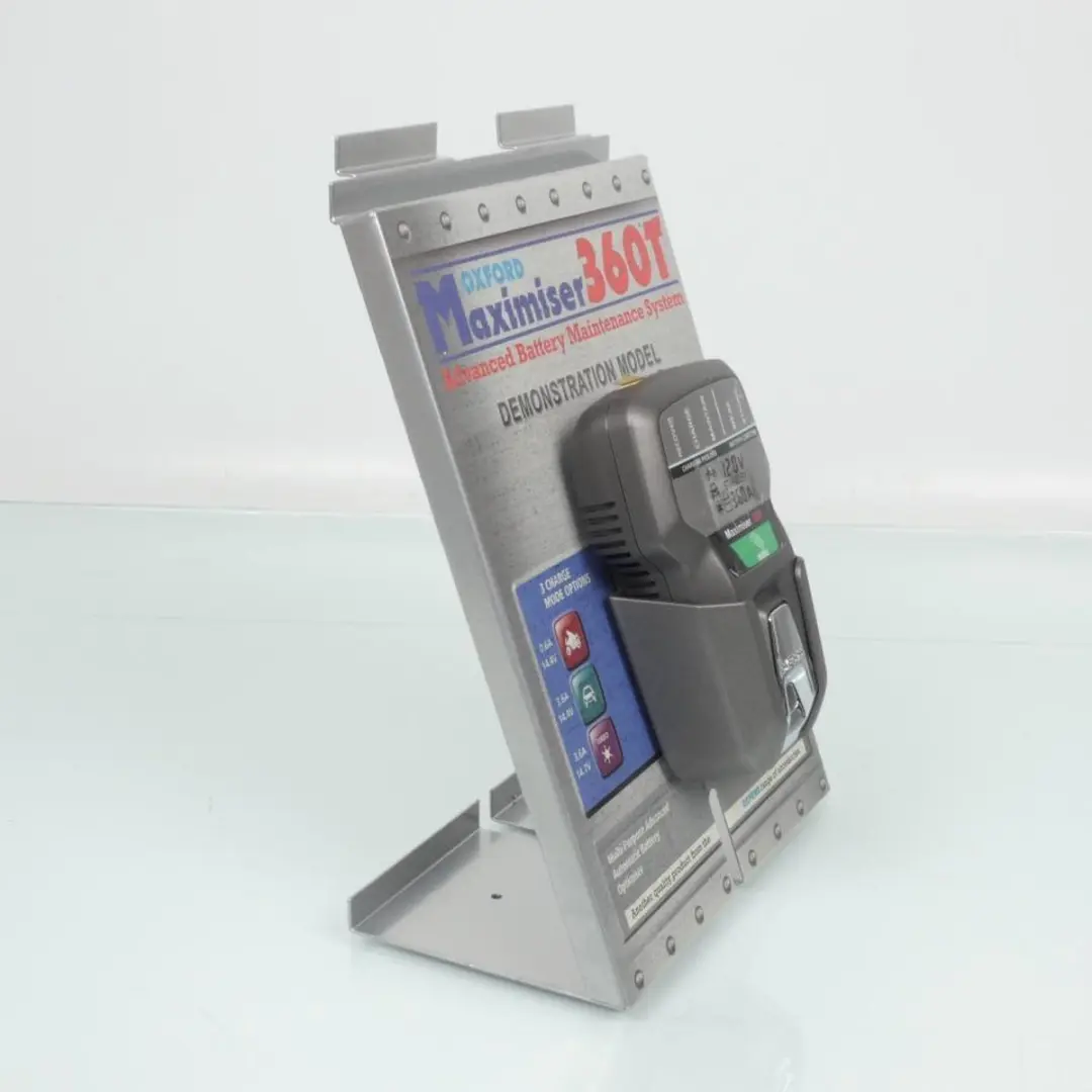 Chargeur de batterie gadget de démonstration Oxford Maximiser 360T pour moto Ne