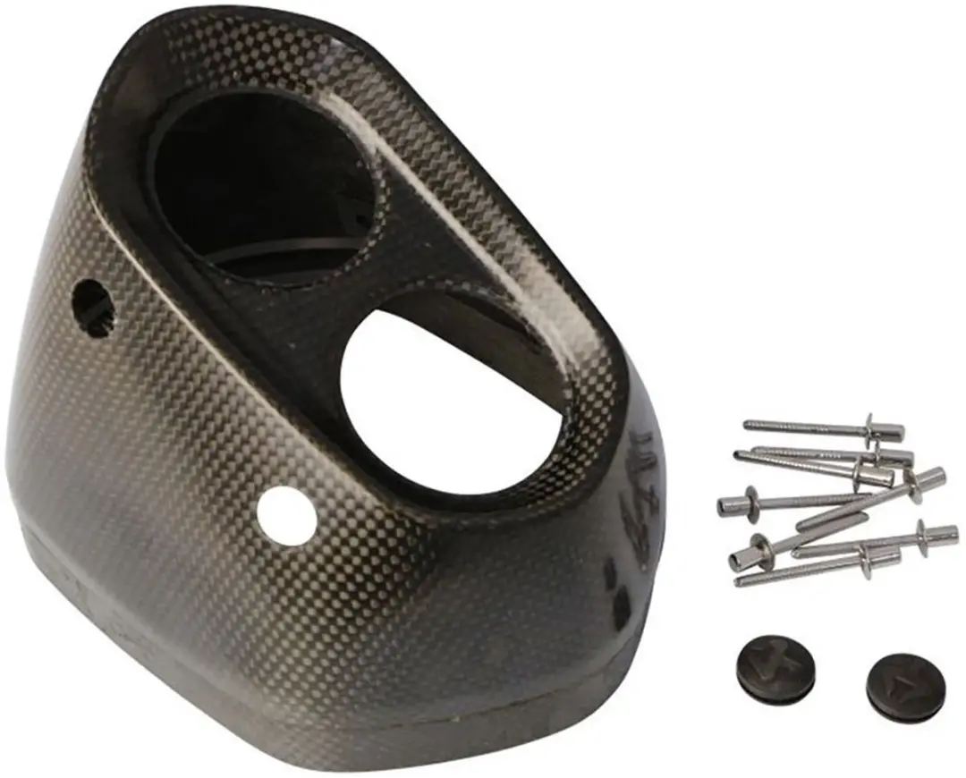 Akrapovic Carbon V-ec148 Uitlaat Eindkap Zwart