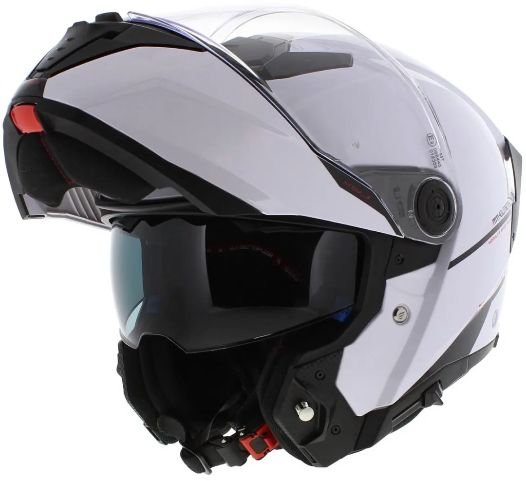 MT Helmets Atom II Systeemhelm - L - Glanzend wit