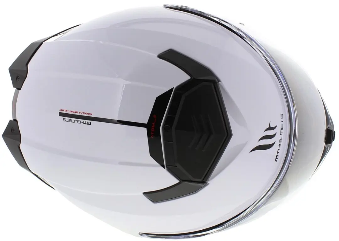 MT Helmets Atom II Systeemhelm - L - Glanzend wit