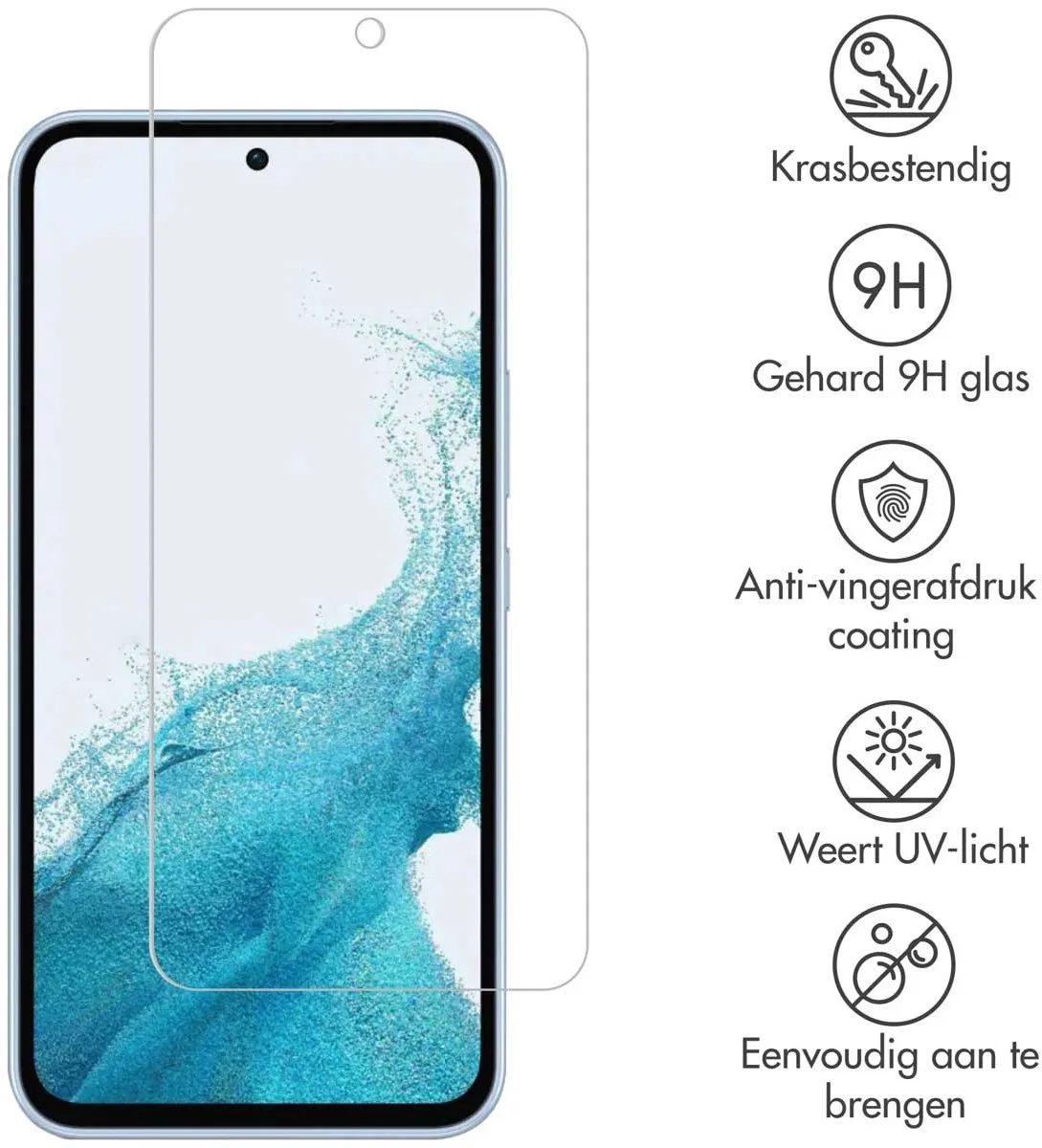 Selencia Screenprotector Samsung Galaxy A54/S23 FE - Gehard Glas