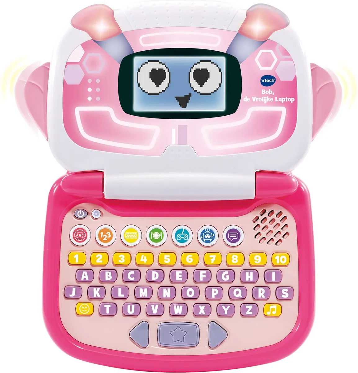 VTech Bob De Vrolijke Laptop Roze - Speelgoedcomputer