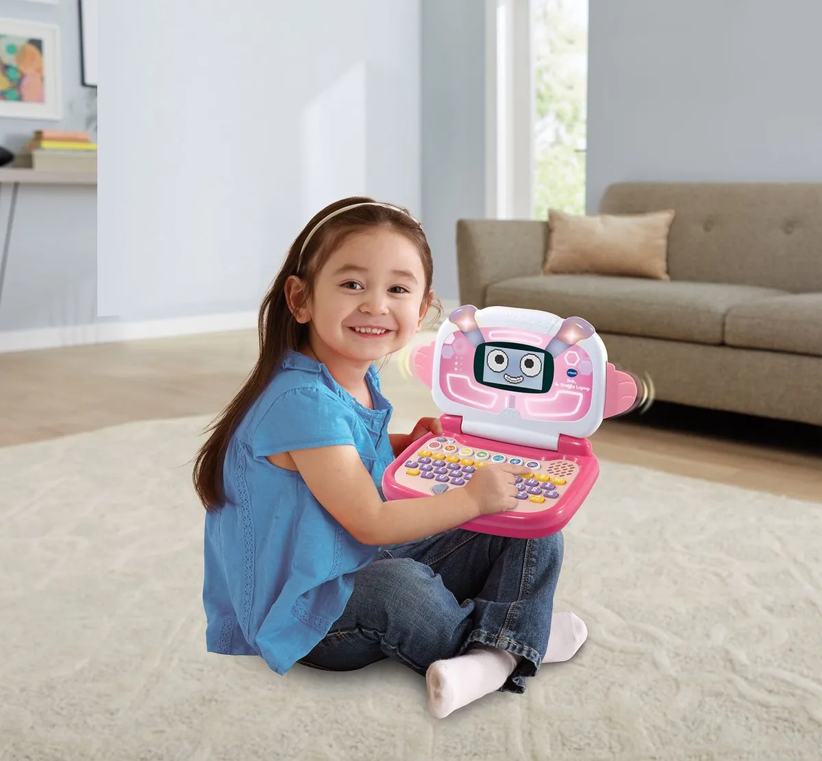 VTech Bob De Vrolijke Laptop Roze - Speelgoedcomputer