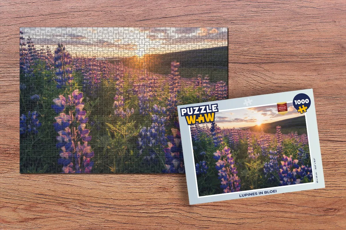 PuzzleWow Lupine Legpuzzel 1000 Stuks