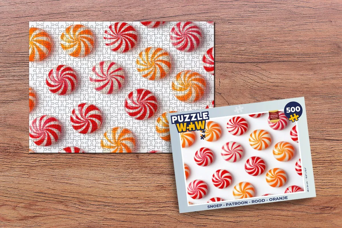 PuzzleWow Snoep Patroon Legpuzzel 500 Stuks - MPN 8721169398983