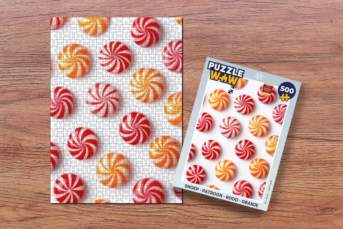 PuzzleWow Snoep Patroon Legpuzzel 500 Stuks - MPN 8721169398983