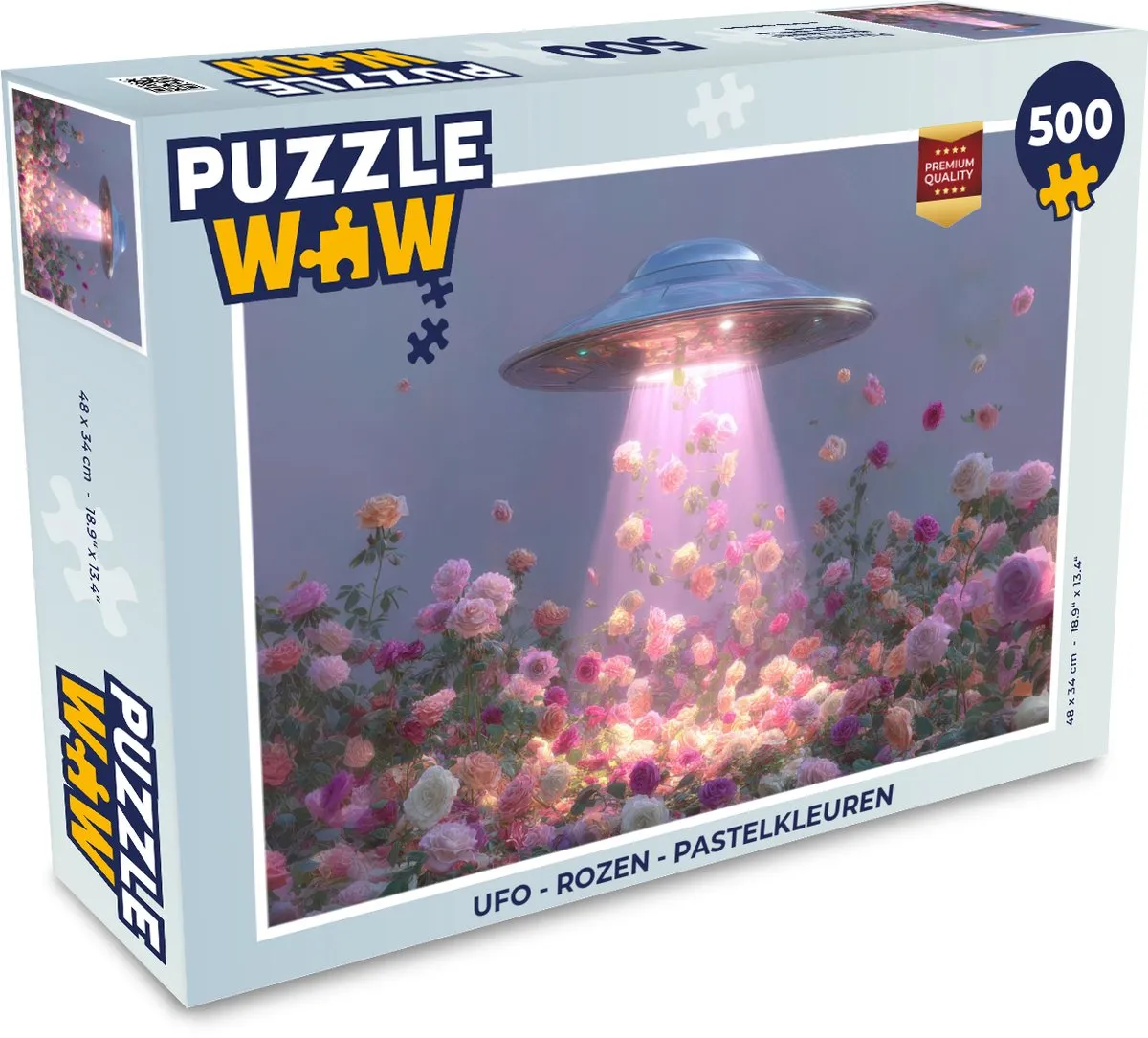 PuzzleWow Ufo Rozen Legpuzzel 500 Stuks