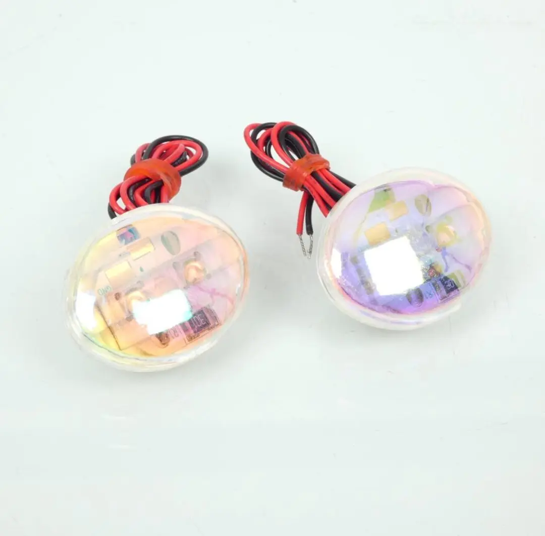 Mini clignotant Vicma œil de chat cat eye LED bleu pour moto feu décoratif Neu