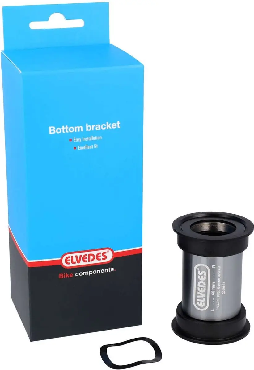 Elvedes Bottom Bracket Press Fit 68-73 x 46mm - Zwart - afbeelding 5 van 5